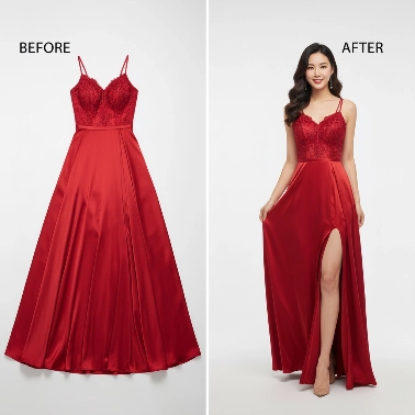 Flatlay to Fashion Model
