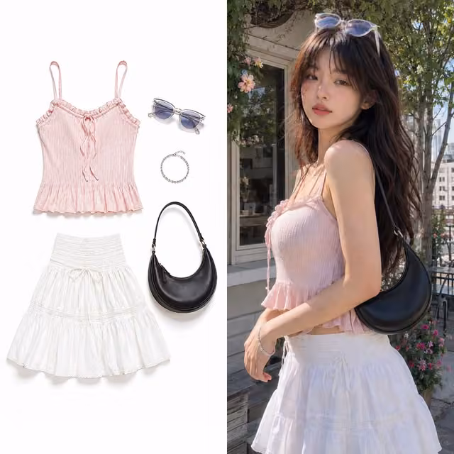 Flatlay to Fashion Model