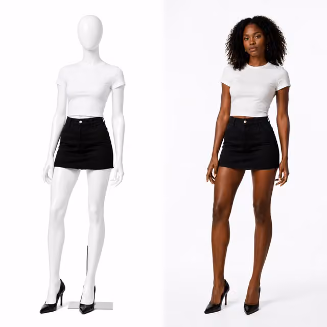 Mannequin to Fashion Model